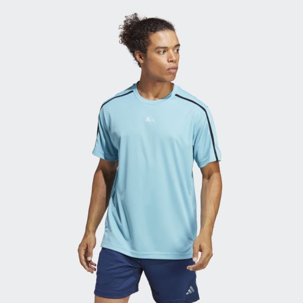 T-shirt De Base D'entraînement Adidas Bleu
