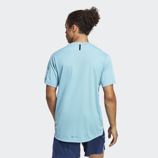 T-shirt De Base D'entraînement Adidas Bleu