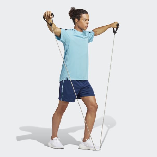 T-shirt De Base D'entraînement Adidas Bleu