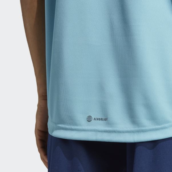 T-shirt De Base D'entraînement Adidas Bleu