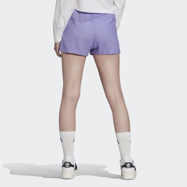 Short En Lin Adidas Violet Clair