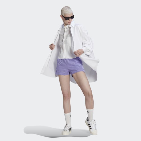 Short En Lin Adidas Violet Clair