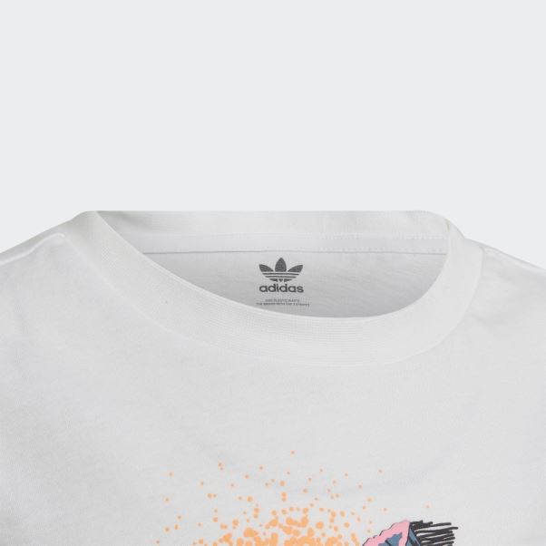 T-shirt Graphique Adidas Blanc