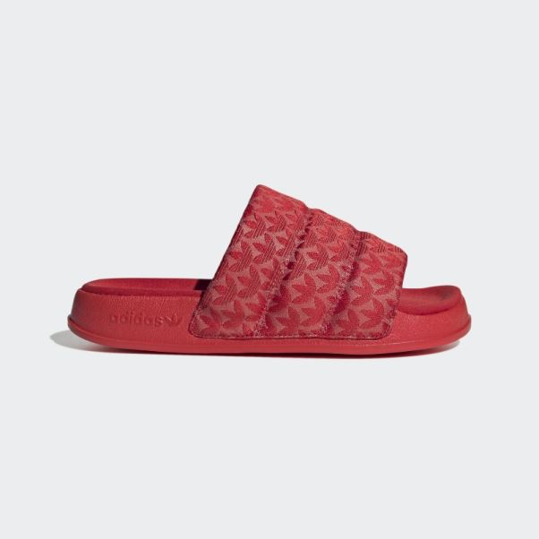 Claquettes Adidas Adilette Essential écarlate