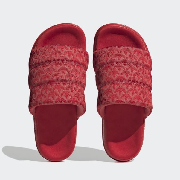 Claquettes Adidas Adilette Essential écarlate