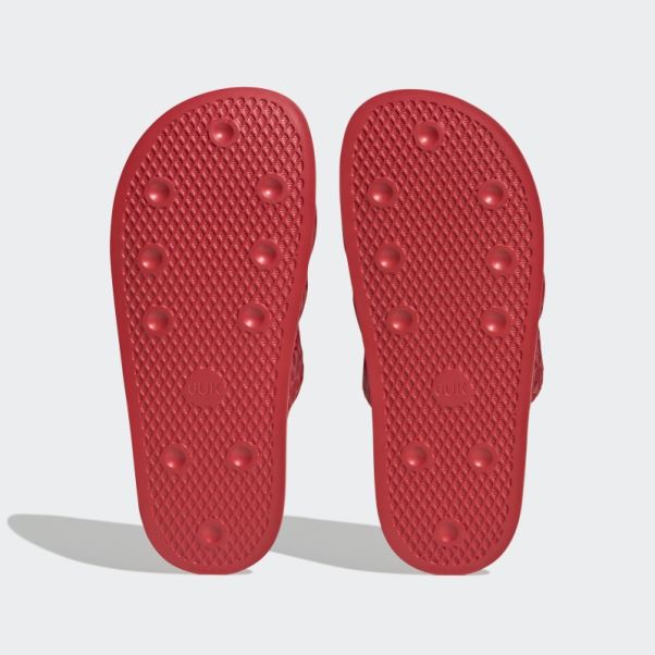 Claquettes Adidas Adilette Essential écarlate