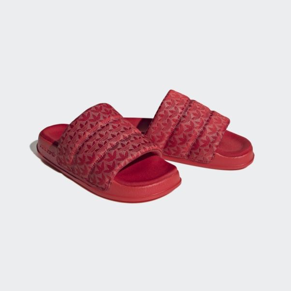 Claquettes Adidas Adilette Essential écarlate
