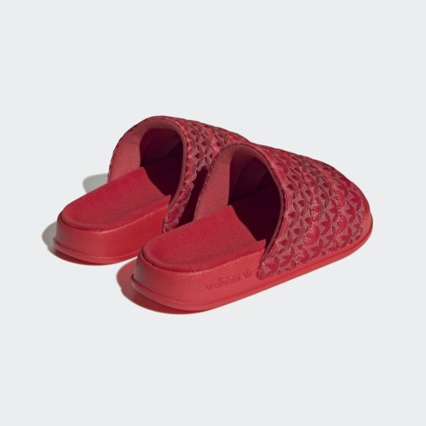 Claquettes Adidas Adilette Essential écarlate