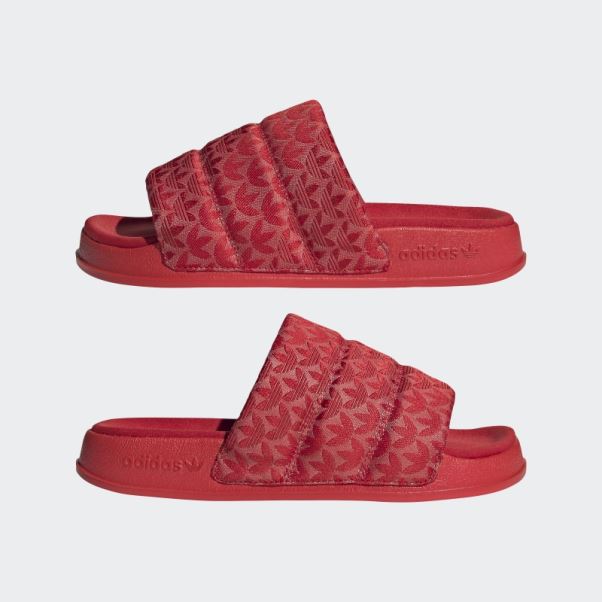 Claquettes Adidas Adilette Essential écarlate