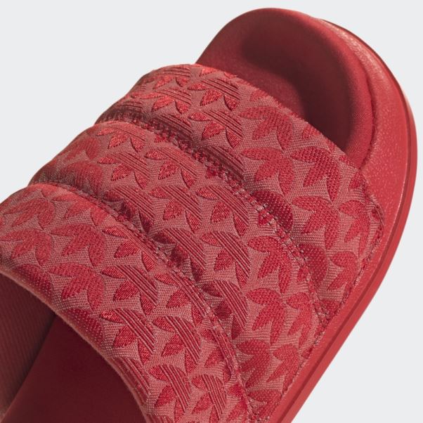 Claquettes Adidas Adilette Essential écarlate