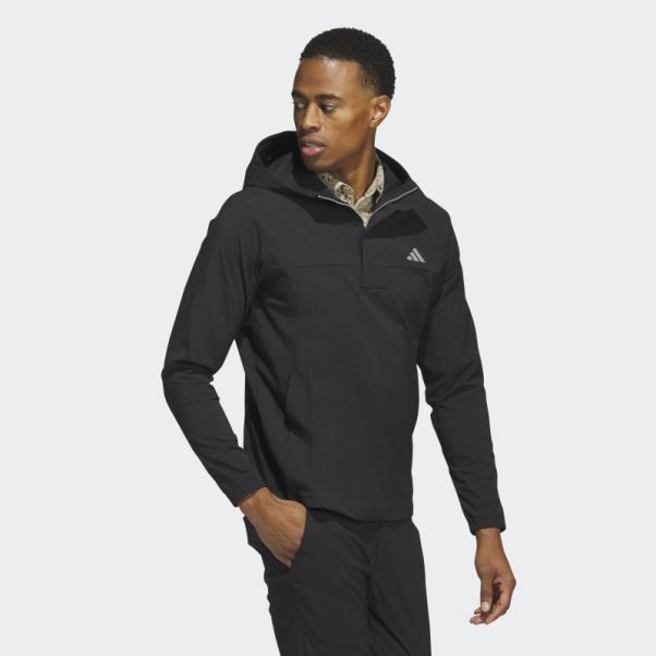 Adidas Ripstop 1/4-zip Golf Sweat à Capuche Noir