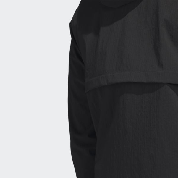 Adidas Ripstop 1/4-zip Golf Sweat à Capuche Noir