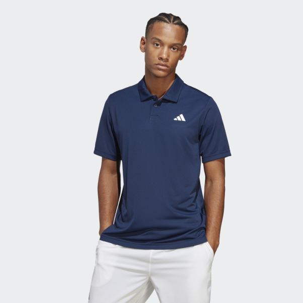 Polo De Tennis Club Bleu Marine Adidas