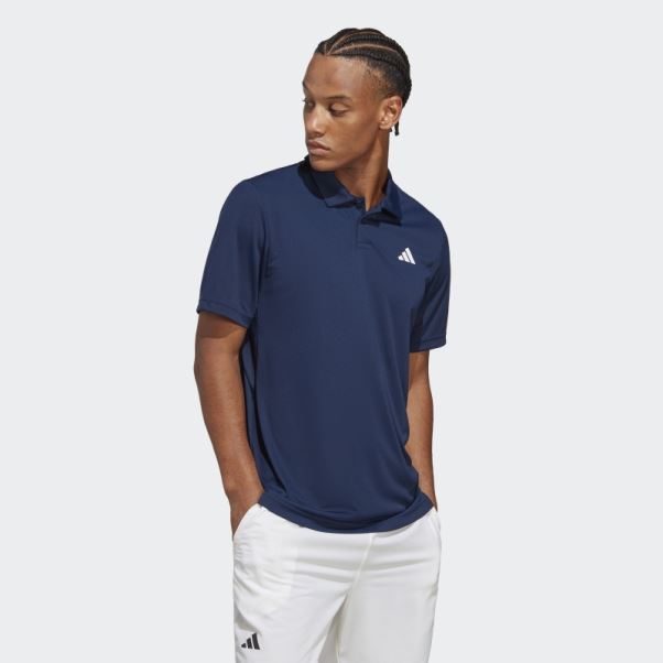 Polo De Tennis Club Bleu Marine Adidas