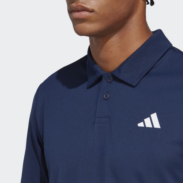 Polo De Tennis Club Bleu Marine Adidas