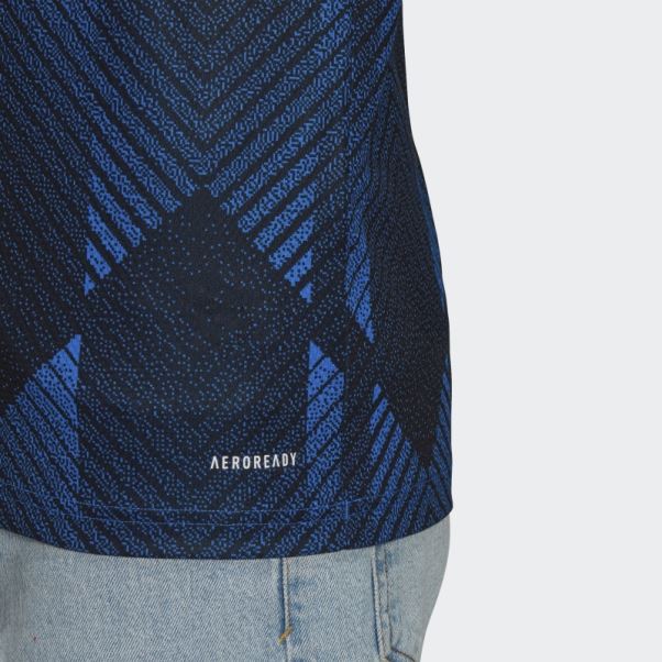 Troisième Maillot Manchester United 21/22 Adidas Lueur Bleu
