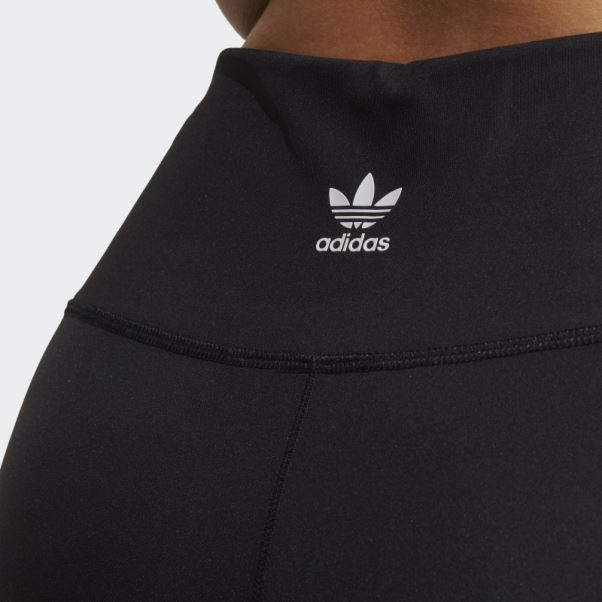 Collant Court Taille Haute Adidas Adicolor Classics Noir (grande Taille)