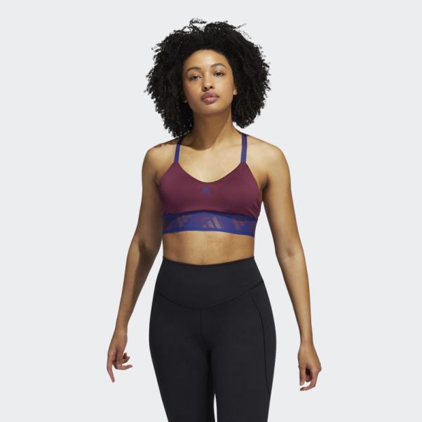 Soutien-gorge D'entraînement à Maintien Léger All Me Cramoisi Adidas