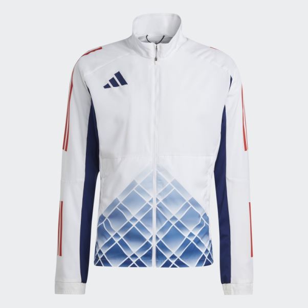 Haut De Survêtement Blanc Adidas