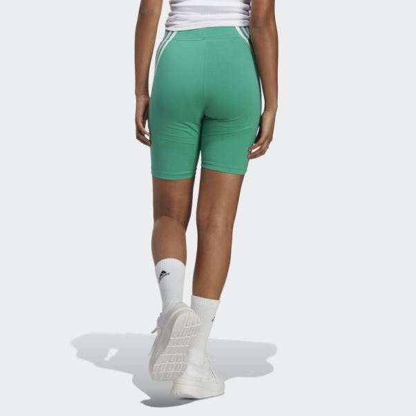 Short De Vélo à 3 Bandes Adidas Court Future Icons Vert