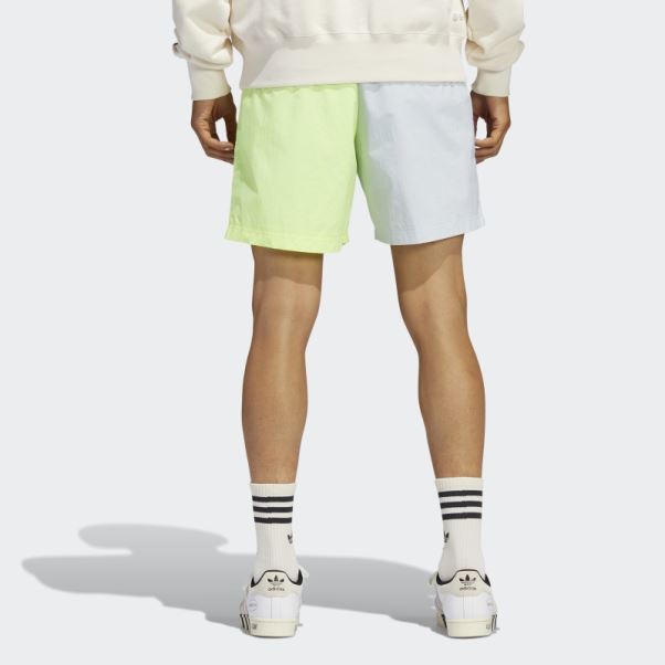 Short Tissé Bloqué Bleu Teinte Adidas
