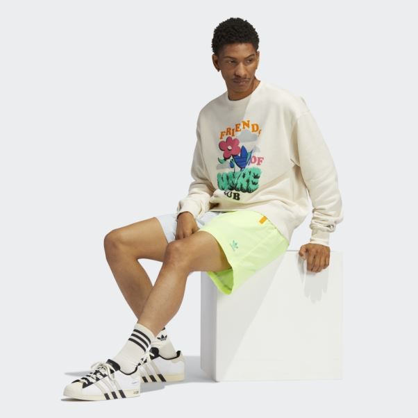 Short Tissé Bloqué Bleu Teinte Adidas