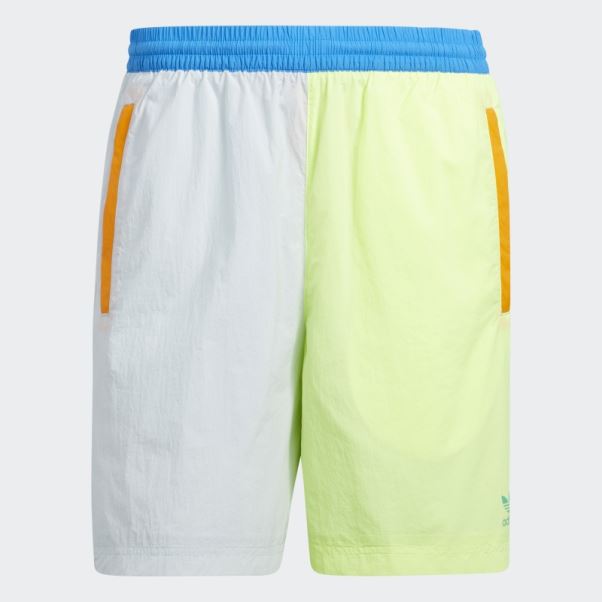 Short Tissé Bloqué Bleu Teinte Adidas