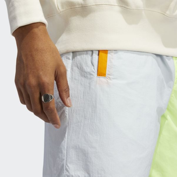 Short Tissé Bloqué Bleu Teinte Adidas