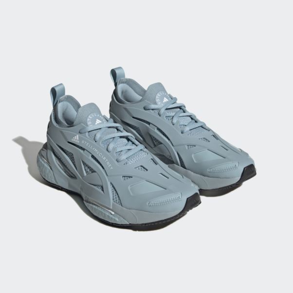 Chaussures De Course Adidas By Stella Mccartney Solarglide Gris Cendré