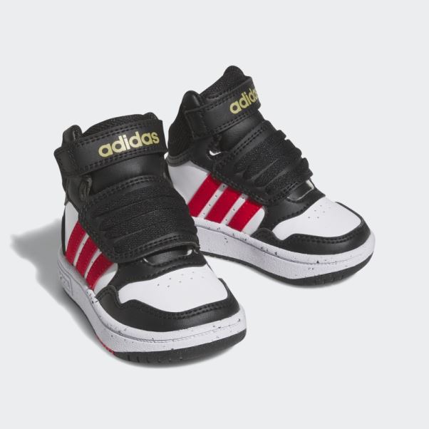 Chaussures Adidas Hoops Mid Noires élégantes