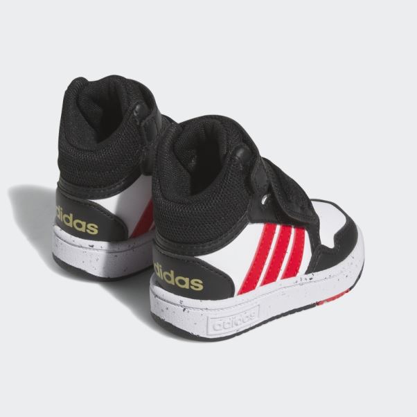 Chaussures Adidas Hoops Mid Noires élégantes