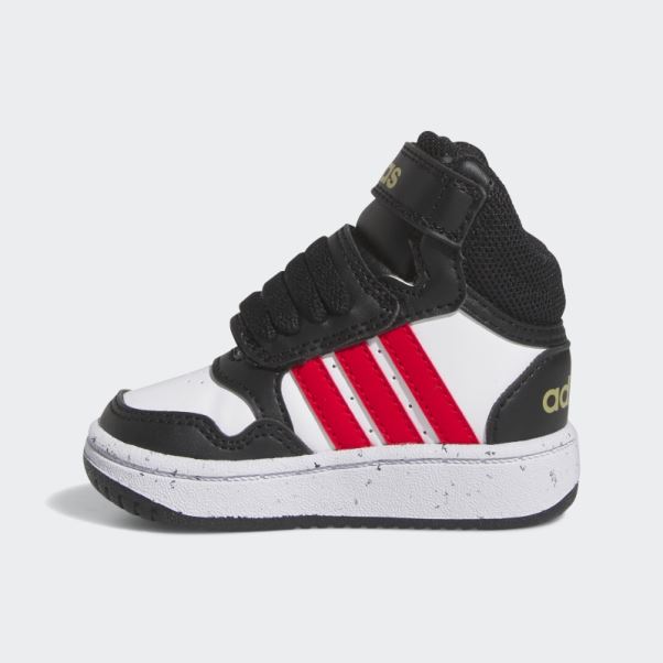 Chaussures Adidas Hoops Mid Noires élégantes
