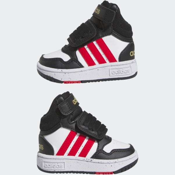 Chaussures Adidas Hoops Mid Noires élégantes