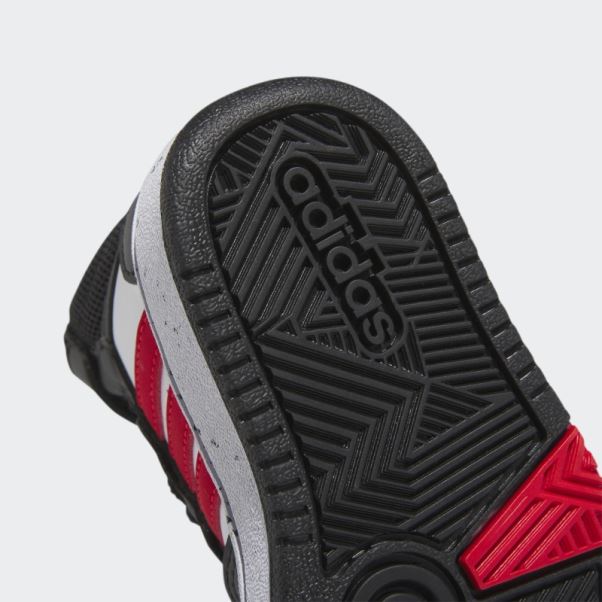 Chaussures Adidas Hoops Mid Noires élégantes