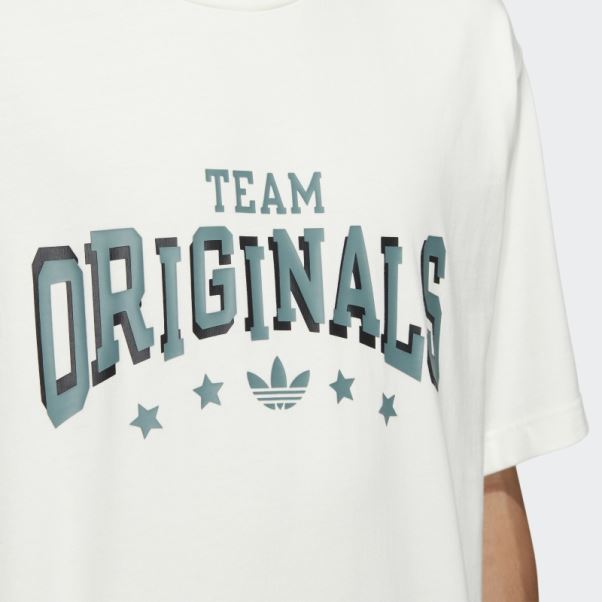 T-shirt à Slogan Adidas Modern Collegiate Blanc
