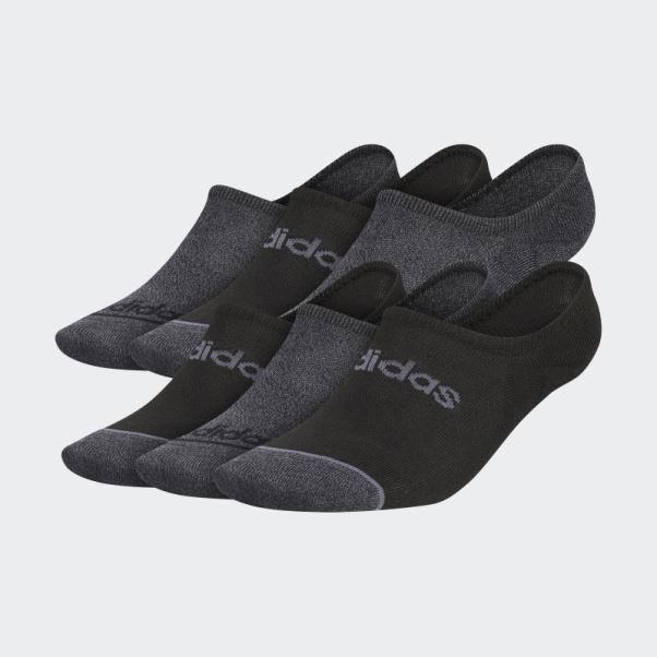 Adidas Sl Lin 3 6-pack Super-no-show Chaussettes Noir