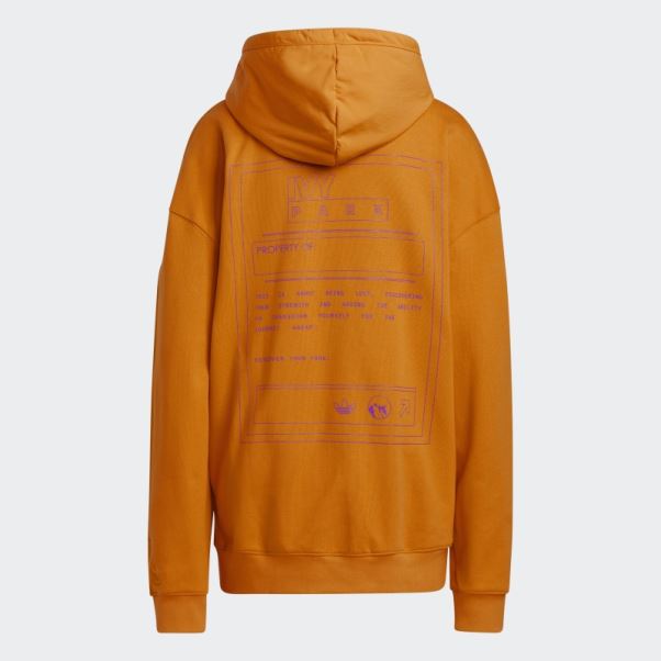 Sweat à Capuche (tous Genres) Adidas Focus Orange