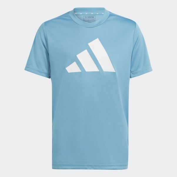Adidas Train Essentials Aeroready Logo T-shirt Coupe Classique Bleu