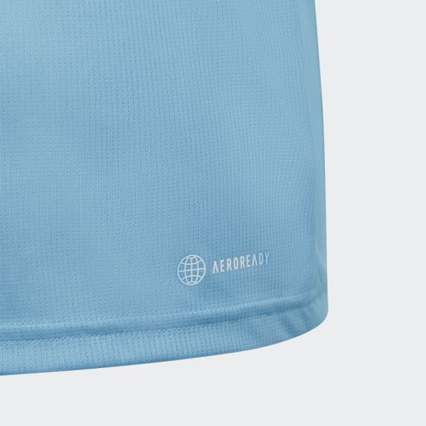 Adidas Train Essentials Aeroready Logo T-shirt Coupe Classique Bleu