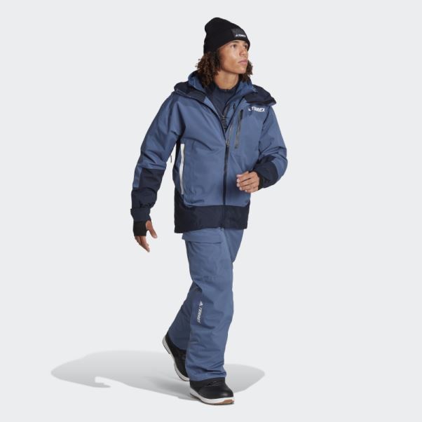 Acier Adidas Terrex Resort Pantalon De Survêtement De Neige Isolé à Deux Couches