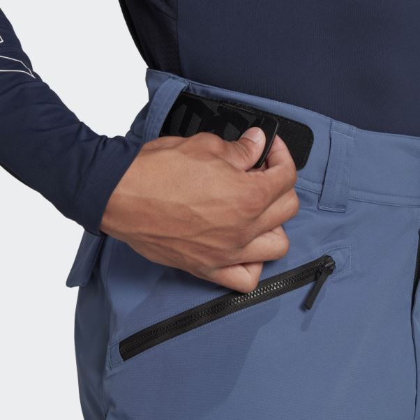 Acier Adidas Terrex Resort Pantalon De Survêtement De Neige Isolé à Deux Couches