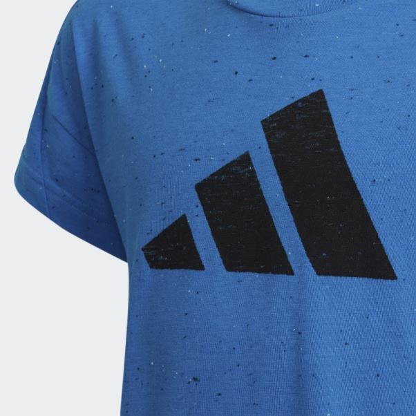 T-shirt En Coton Ample à 3 Bandes Adidas Mel Future Icons Bleu