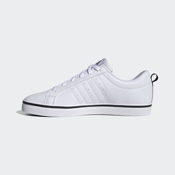 Adidas Blanc Vs Pace 2.0 3-stripes Chaussures En Nubuck Synthétique De Marque