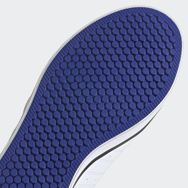 Adidas Blanc Vs Pace 2.0 3-stripes Chaussures En Nubuck Synthétique De Marque