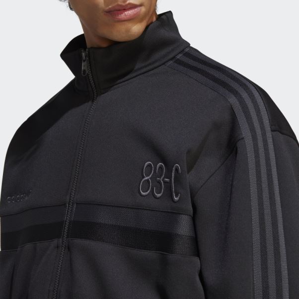 83-c Haut De Survêtement Adidas Noir