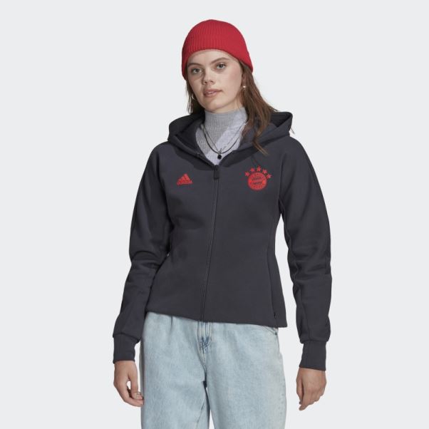 Veste Adidas Fc Bayern Anthem Gris Nuit