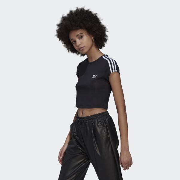 T-shirt Court à 3 Bandes Adicolor Classics Noir Adidas