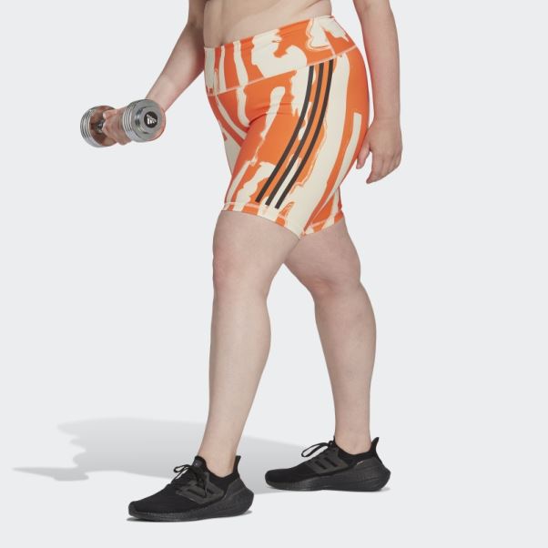 Short De Cycliste Adidas Ecru Tint Thebe Magugu (grande Taille)