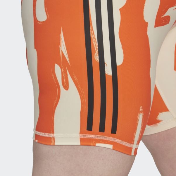 Short De Cycliste Adidas Ecru Tint Thebe Magugu (grande Taille)