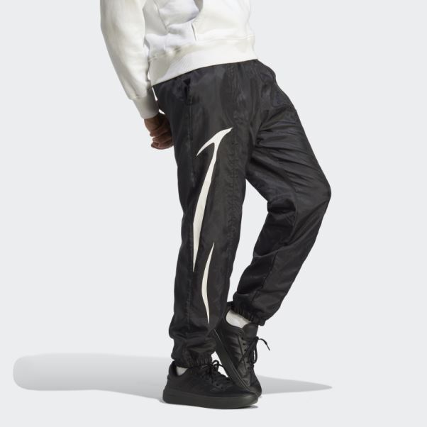Pantalon Tissé Color Block Adidas Noir